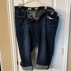 Vigoss Dark Blue Ankle & Cropped Jeans
